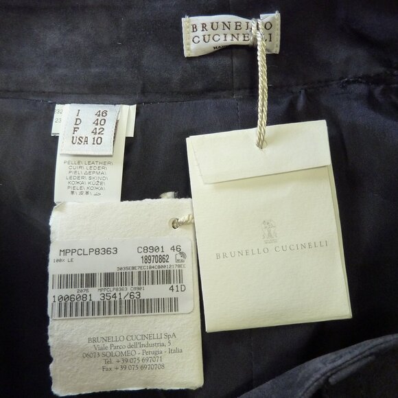 Brunello Cucinelli Suede straight pants - Picture 10 of 11